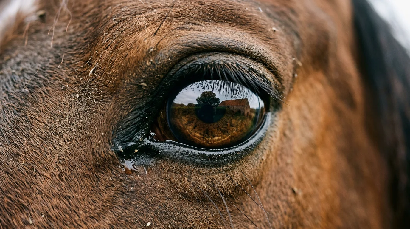 Un regard de cheval, Écurie des Trois Bais, Saint-Georges-d'Espéranche