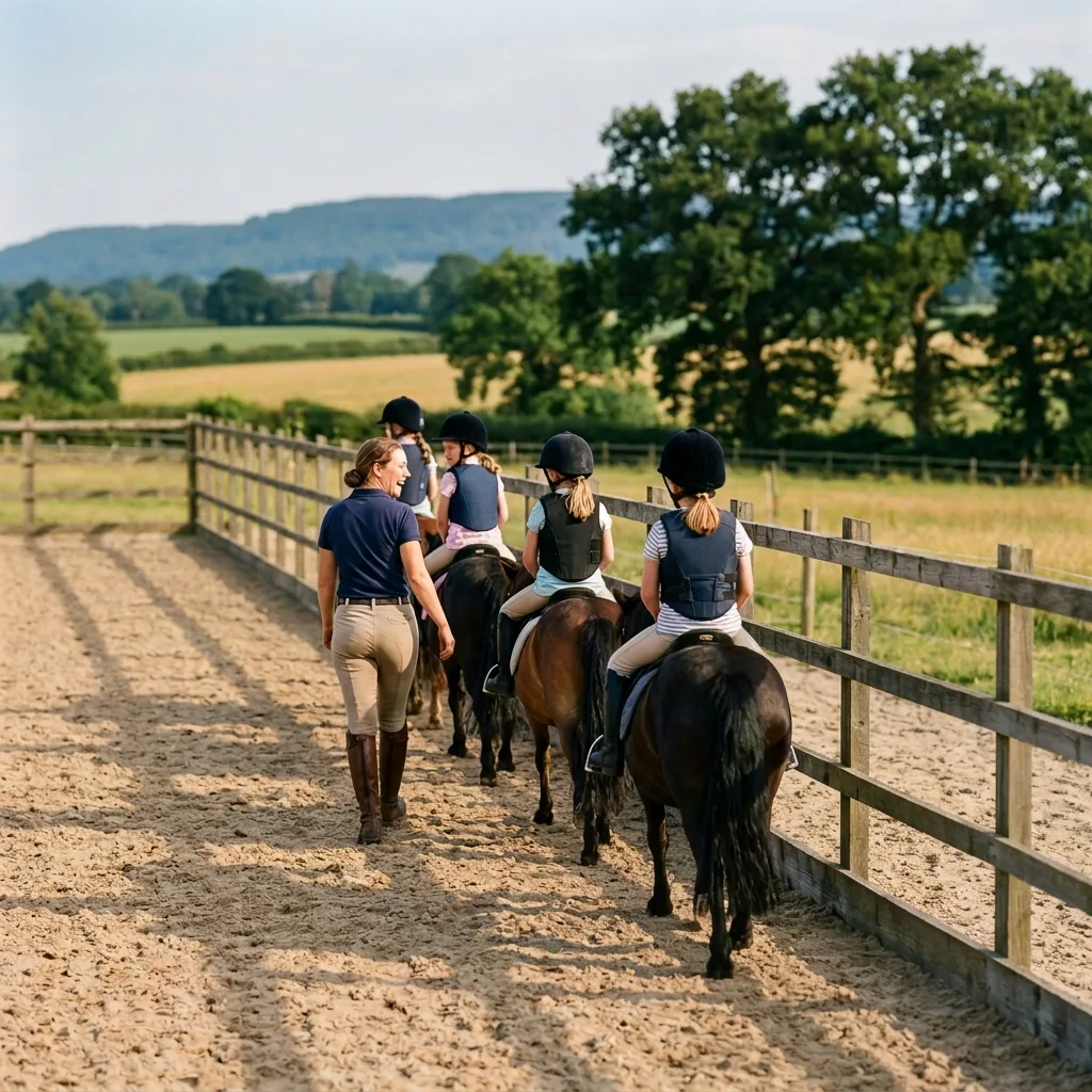 Cours de poney à Saint-Georges-d'Espéranche, Isère